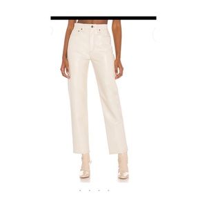 Agolde recycled Leather 90’s Punch Waist Pants